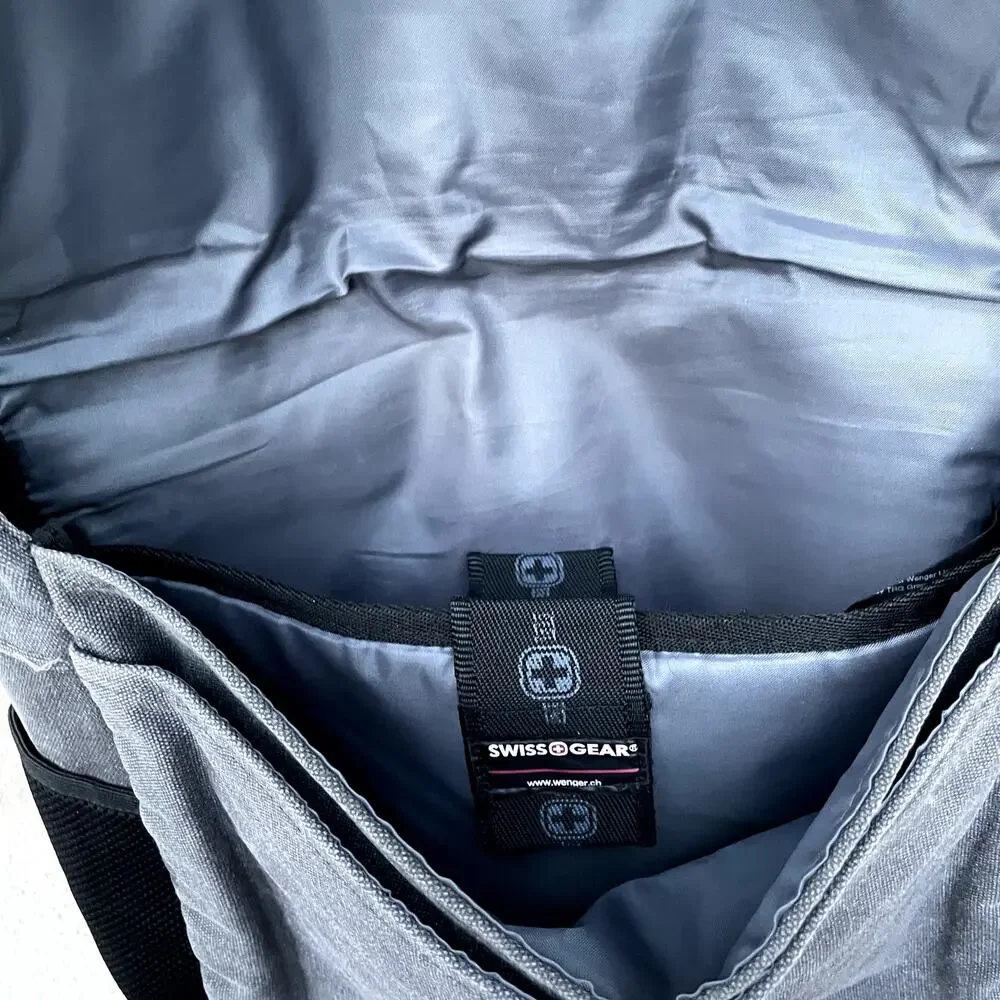 Swiss Gear The Zinc Grey Denim Messenger Bag